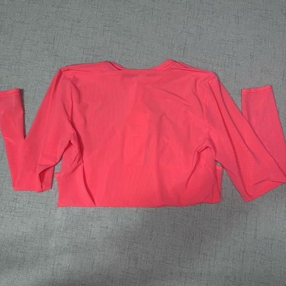 Lululemon Nulu Mesh Long Sleeve Crew Neck Bodysuit Glaze Pink Size XL NWT - Picture 13 of 14